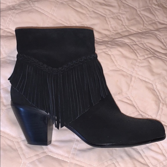 Gianni Bini Shoes - Gianni Bini black fringe bootie NWOT